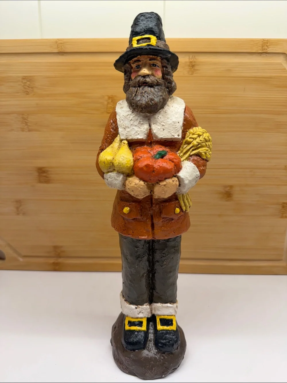 Vintage Harvest Pilgrim Figurine 11.5”